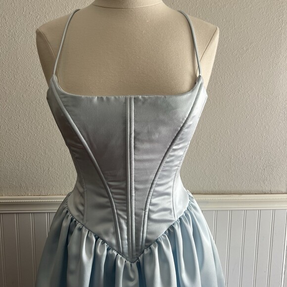 Vtg Y2K Jessica  McClintock Prom Dress Ballgown Corset Full Skirt Cinderella 5/6 - Picture 2 of 11
